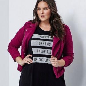Torrid Insider Collection Magenta Moto Jacket